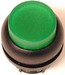 Front element for push button Green 1 Round 216970
