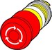 Front element for mushroom push-button Red Round 36.5 mm 263469