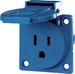 Equipment mounted socket outlet (SCHUKO) Plastic 10087