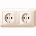 Socket outlet Protective contact 2 MEG2328-1044