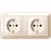 Socket outlet Protective contact 2 MEG2328-1244