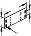 Connector for cable support system Longitudinal joint RVV 60 F