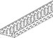 Cable tray/wide span cable tray 60 mm 600 mm 1.5 mm RS 60.600 F