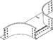 Add-on tee for cable tray 110 mm 100 mm 138 mm RTA 110.100 E3