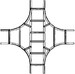 Crosses for cable ladder Flat profile 100 mm KLK 100.203