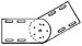 Connector for cable support system Corner joint RGV 110 E3