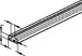 Support/Profile rail 2000 mm 25 mm 10 mm 2913/2 BLA