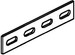 Coupler for support/profile rail U-profile Flat coupler VB 50
