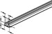 Support/Profile rail 2000 mm 25 mm 12 mm 2920/2 FO