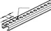 Support/Profile rail 4000 mm 30 mm 15 mm 2971/4 GL