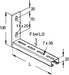 Bracket for cable support system 404 mm 135 mm KTC 400