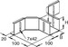 Add-on tee for cable tray 50 mm 75 mm RTAK 50.075