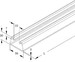 Support/Profile rail 2000 mm 56 mm 30 mm 2995/2 BO