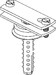 Conductor holder for lightning protection With screw clamp 212 D