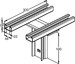 Head plate for profile rail I-profile KIDK 80