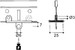 Fixing clamp Clamp Hole KH-6W