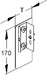 End piece for wall duct 170 mm 80 mm Universal DAEDL 170 N