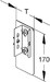 End piece for wall duct 170 mm 80 mm Universal DAEDR 170 N