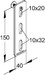 Mounting material for cable support system Steel Other GNP 15
