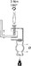 Fixing clamp Screw Conduit/cable FH65-GM2632