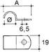 Fixing clip 20 mm 20 mm 1 RCC-20