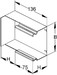 Inner corner for installation duct 100 mm 60 mm LUIE 60.100 R