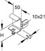 Wall- and ceiling bracket for cable support system  KRBL 60 F