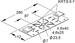 Mounting plate for cable support system Horizontal KRMPH 280 F