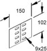 Connector for cable support system  RSUV 60-1.5