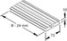 Connector for cable support system Joint clip bar DSBA 100