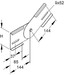 Connector for cable support system Longitudinal joint KGV 100 S