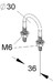 Stirrup bolt U-form Steel Hot dip galvanized 6 MIRB 30 F