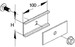 Connector for cable support system Longitudinal joint KLMV 40