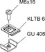 Mounting material for cable support system Steel Other GRBB 6 V