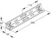 Connector for cable support system  GTVSW 250 FG