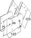 Connector for cable support system Corner joint ULIV 150 E4