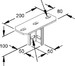 Head plate for profile rail U-profile KU 6040 E3