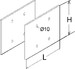 Connector for cable support system Corner joint ULGH 150