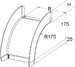Bend for cable tray Vertically declining 90? KPBA 80.100/P