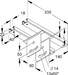 Head plate for profile rail U-profile KUGPK 6040