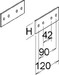 Connector for cable support system Longitudinal joint KKGH 50