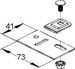 Mounting material for cable support system Steel Other KLA 6