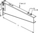 Bracket for cable support system 1030 mm 245 mm KTTS 1000