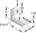 Bracket for cable support system 110 mm 85 mm TK 85.110