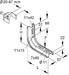 Bracket for cable support system 163 mm TKR 100