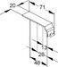 Wire clamp for slotted cable trunking system 37.5 mm VHS 37.037