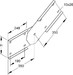 Connector for cable support system Corner joint WSGVS 200