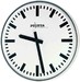 Wall clock Radio clock, mains operated Analogue, bars 52.370.421