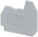 Endplate and partition plate for terminal block Grey 3002979