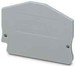 Endplate and partition plate for terminal block Grey 3031762